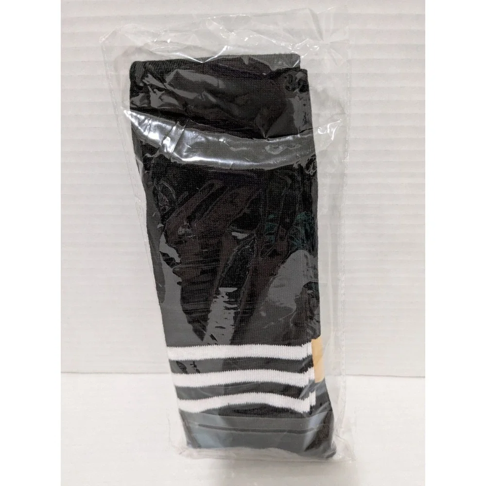 Black And White Striped Socks 1 Pair Cosplay